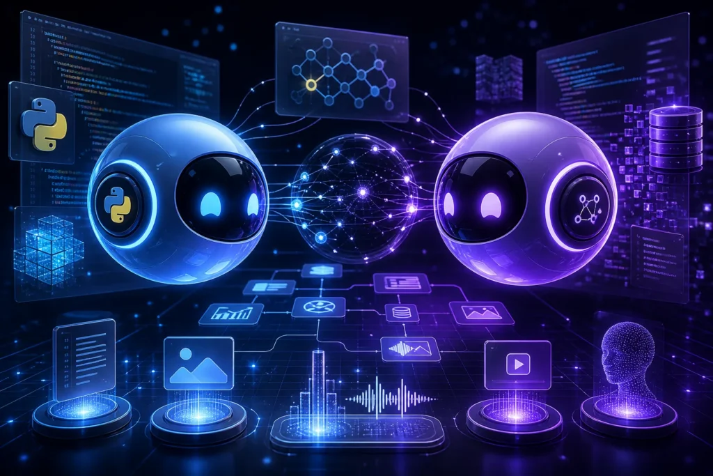 How do GPT and Claude compare for the tasks, data requirements, and programming languages of an existing application?