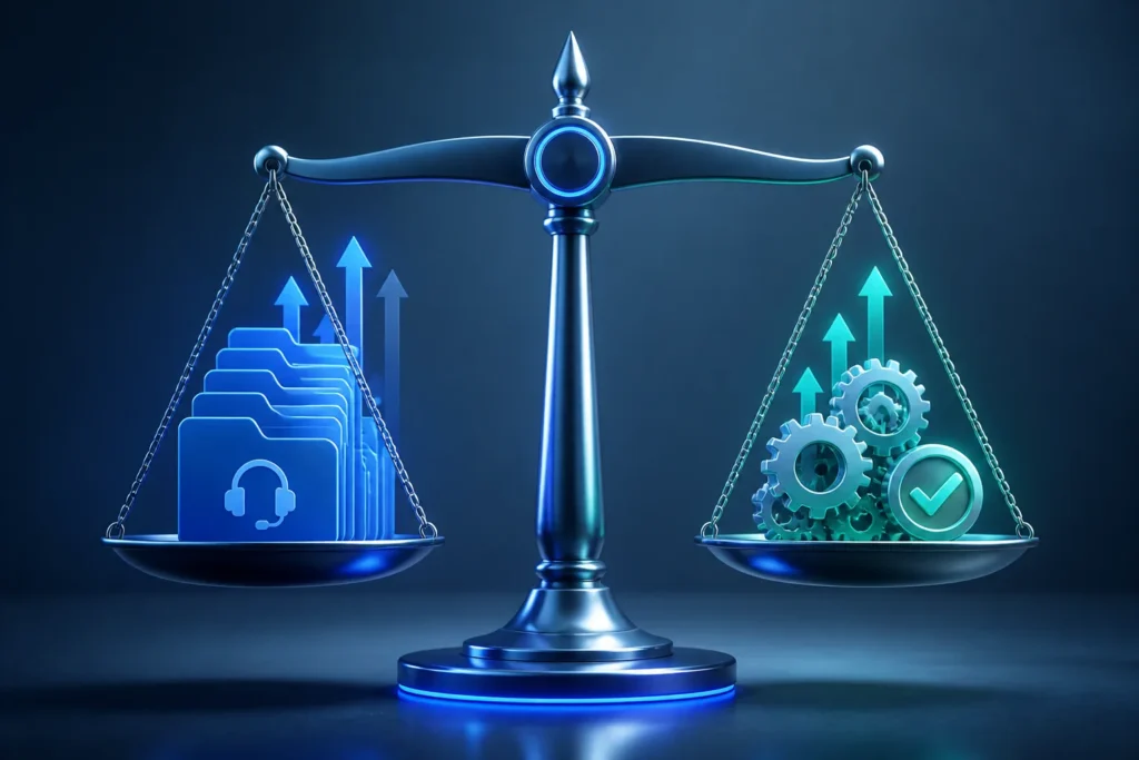 Which factors—such as ticket volume, resolution rate, and escalation rate—most affect the cost comparison?