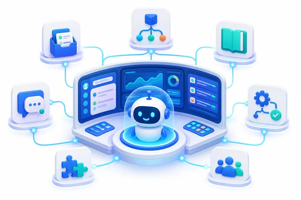 Which features and integrations should a small team compare when choosing a customer support bot platform?